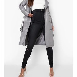 BOOHOO | Tall Ripped Knee Jegging Black